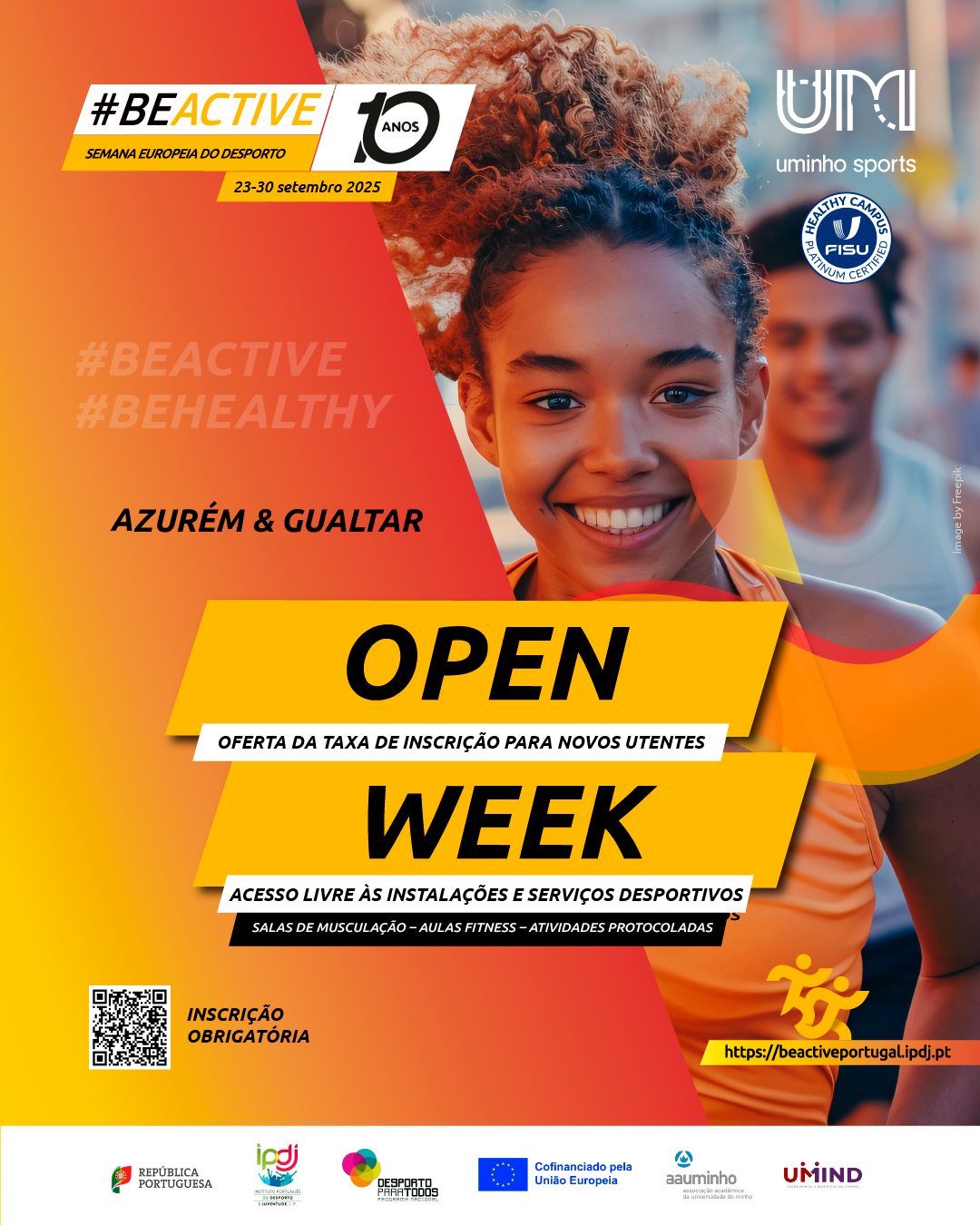 A imagem pode conter: Open, Semana, Sports, Europeia, Desporto, SASUM assinalam, a Semana Europeia