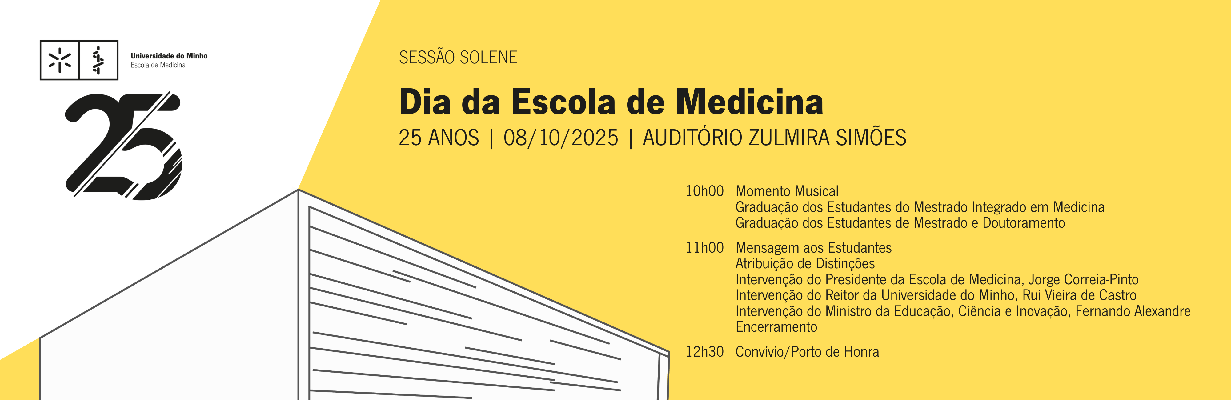 A imagem pode conter: Escola, Medicina, Medicina da UMinho comemora o 25º aniversário