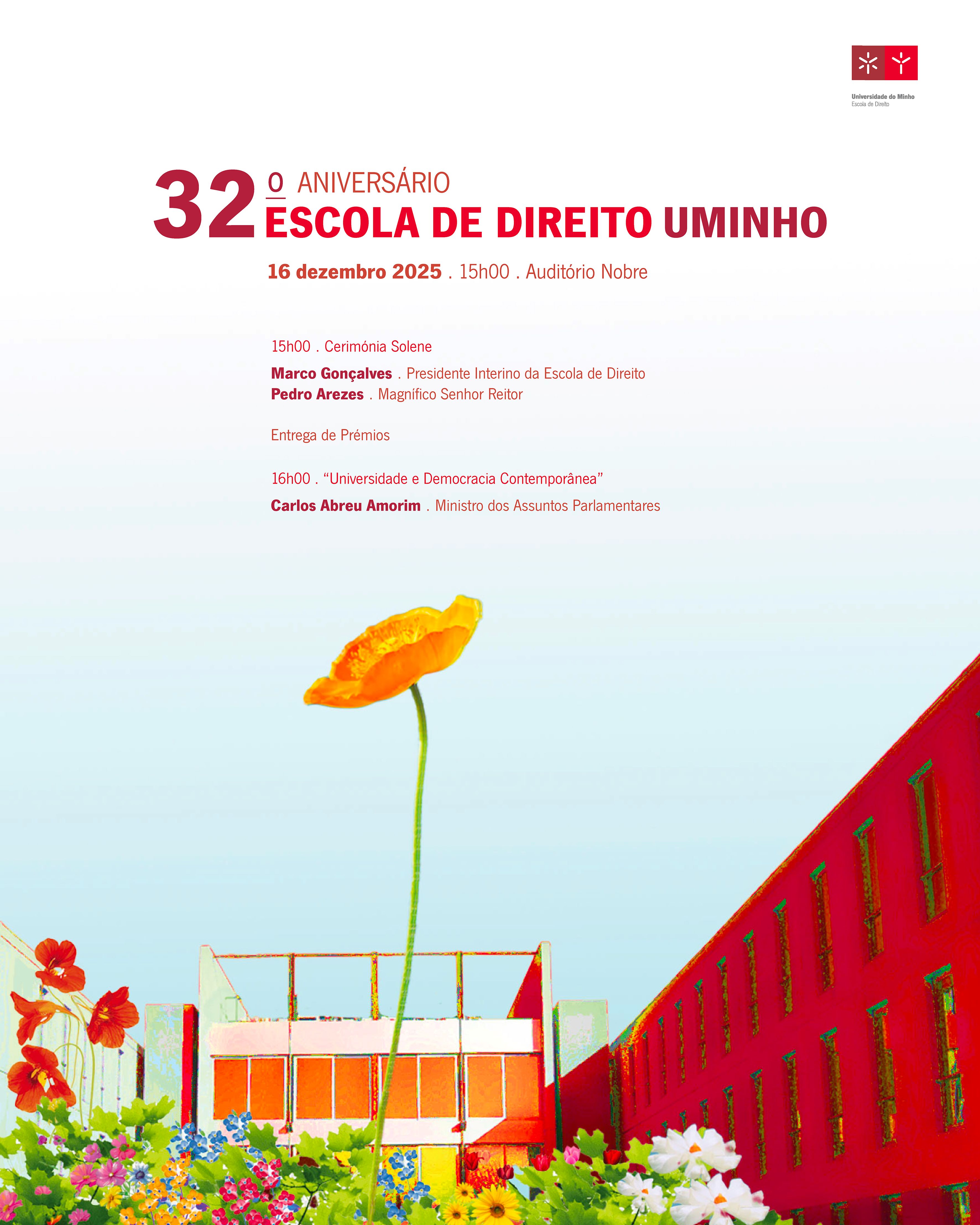 A imagem pode conter: Escola, Direito, Direito da UMinho celebra o seu 32º aniversário