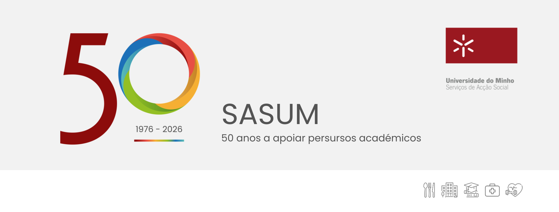 A imagem pode conter: SASUM assinalam 50 anos ao serviço da comunidade académica
