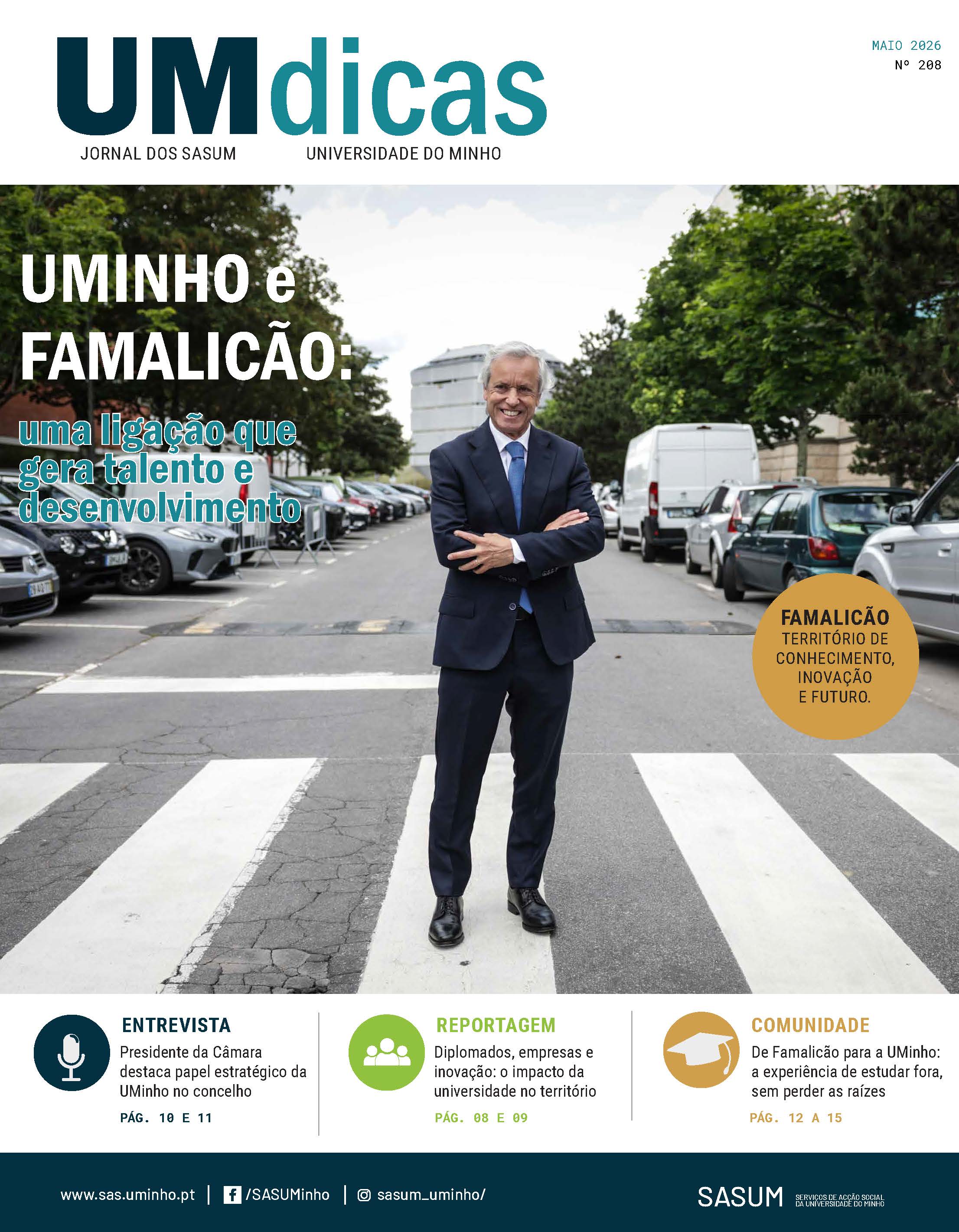 Capa do jornal UMdicas 208