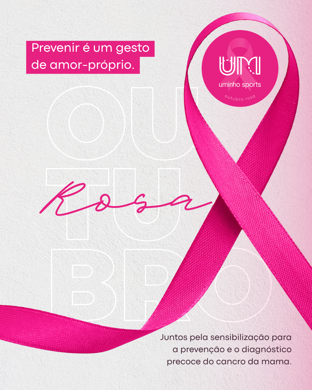 A imagem pode conter: rosa, Rosa, Sports, Outubro, UMinho Sports veste rosa pelo Outubro Rosa