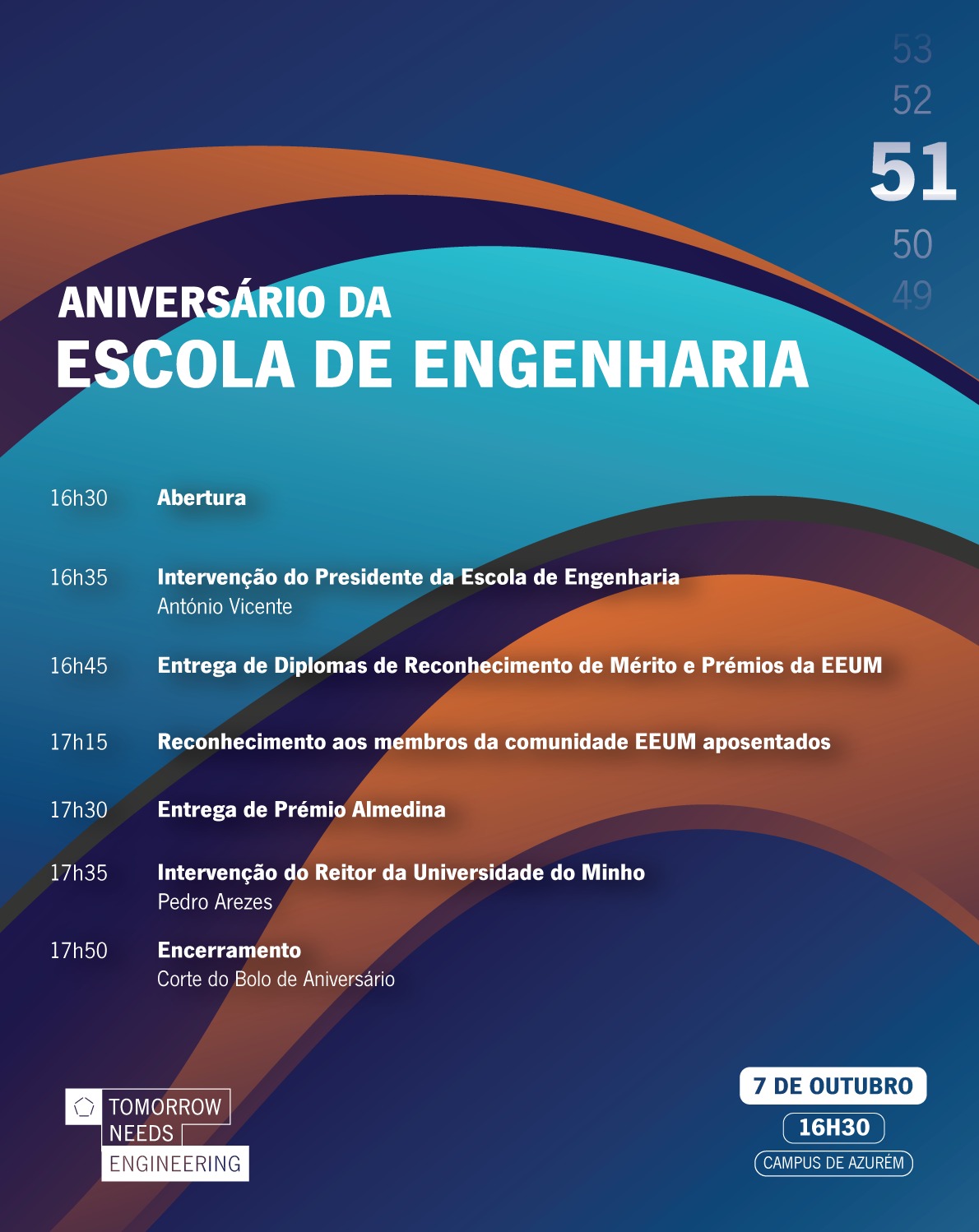 A imagem pode conter: Escola, Engenharia, Engenharia da UMinho celebra os 51 anos