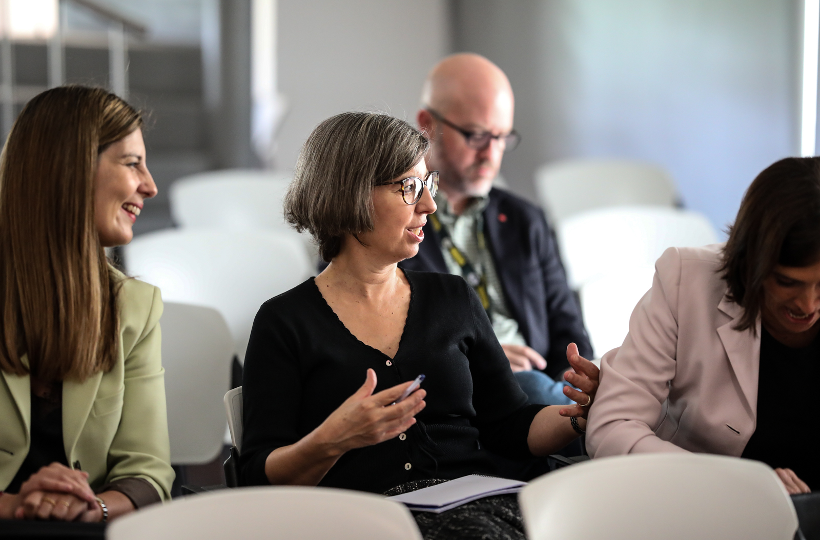 Imagem número 5 da galeria Reitor conversa com ICS